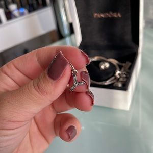 DISCONTINUED Pandora sterling silver Y initial name letter charm